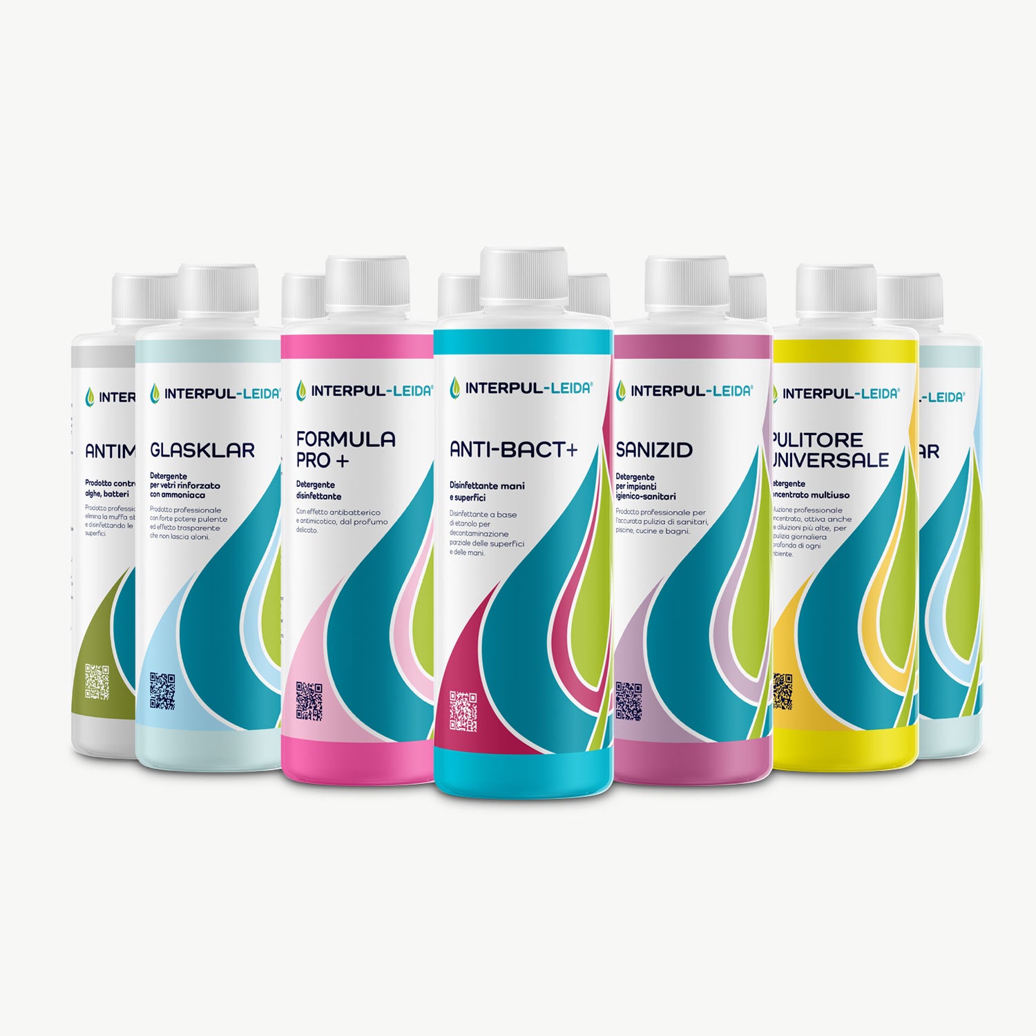 Set of products for disinfection and cleaning